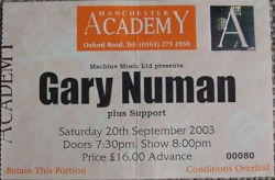 Manchester Ticket 2003